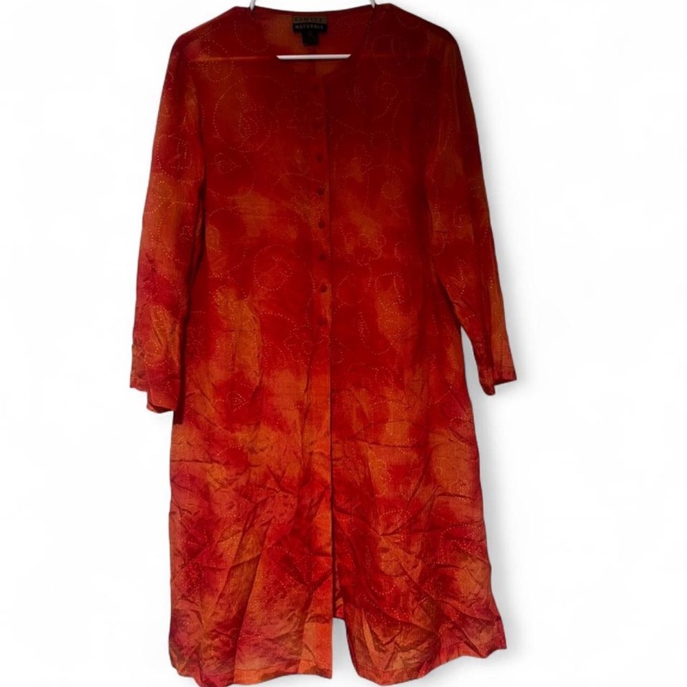 Finity Vibrant Red-Orange Blouse